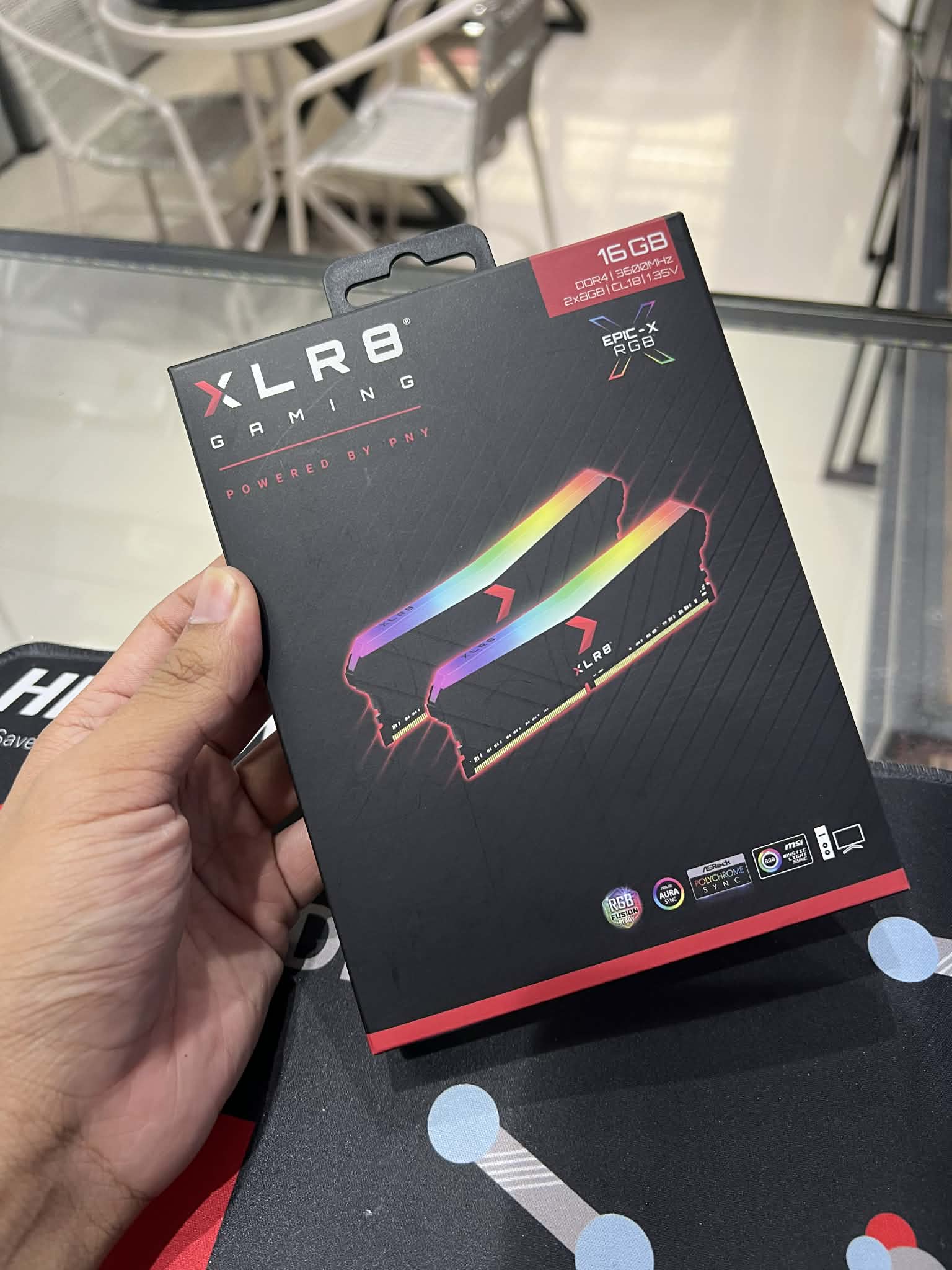 16GB (8GBx2) DDR4 3600MHz RAM (หน่วยความจำ) PNY XLR8 GAMING