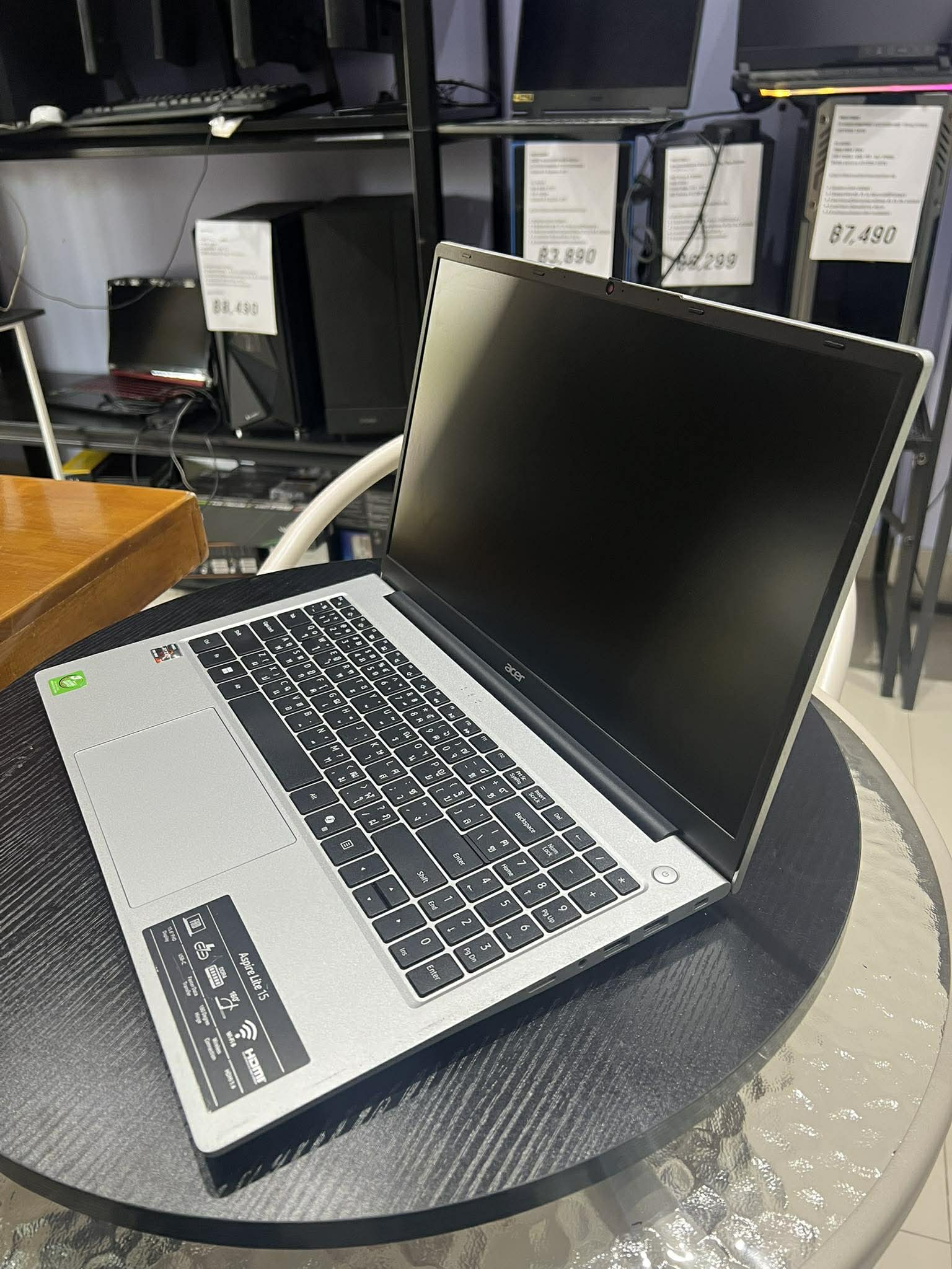 รหัสสินค้า : NOECOM73 โน๊ตบุ๊คมือสองแรงๆ Notebook Acer AL15-42P-R4PQ Ryzen 7 7730U/16 GB/M.2512GB/RX Vega 8 สเปคทำงานลื่นๆ - Image 3