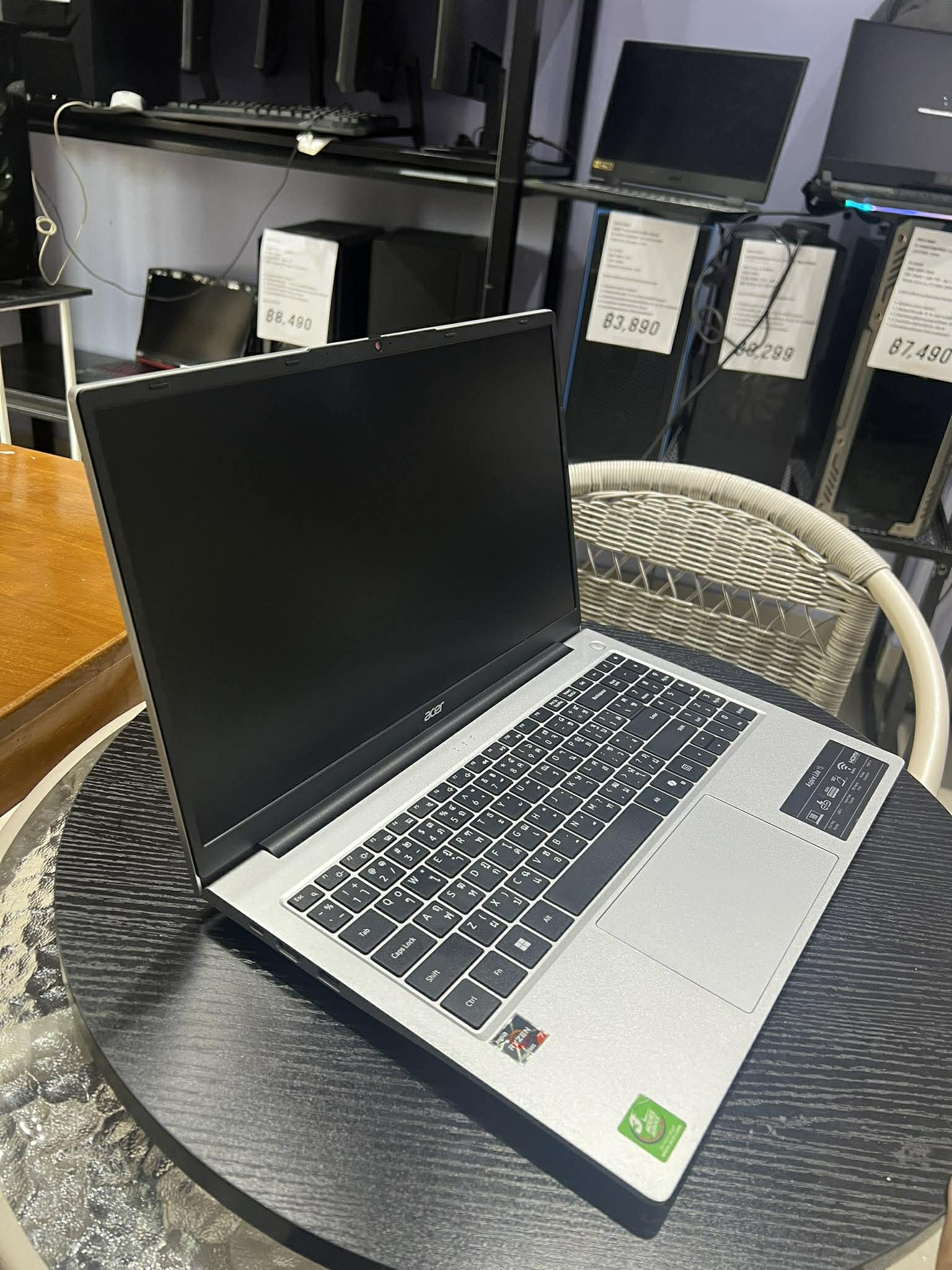 รหัสสินค้า : NOECOM73 โน๊ตบุ๊คมือสองแรงๆ Notebook Acer AL15-42P-R4PQ Ryzen 7 7730U/16 GB/M.2512GB/RX Vega 8 สเปคทำงานลื่นๆ - Image 4