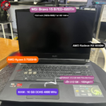 รหัสสินค้า #NOECOM76 โน๊ตบุ๊คมือสองแรงๆ MSI Bravo 15 B7ED-020TH Ryzen 5 7535HS/16GB DDR5/M.2 512*2=1TB/RX6550M/144Hz