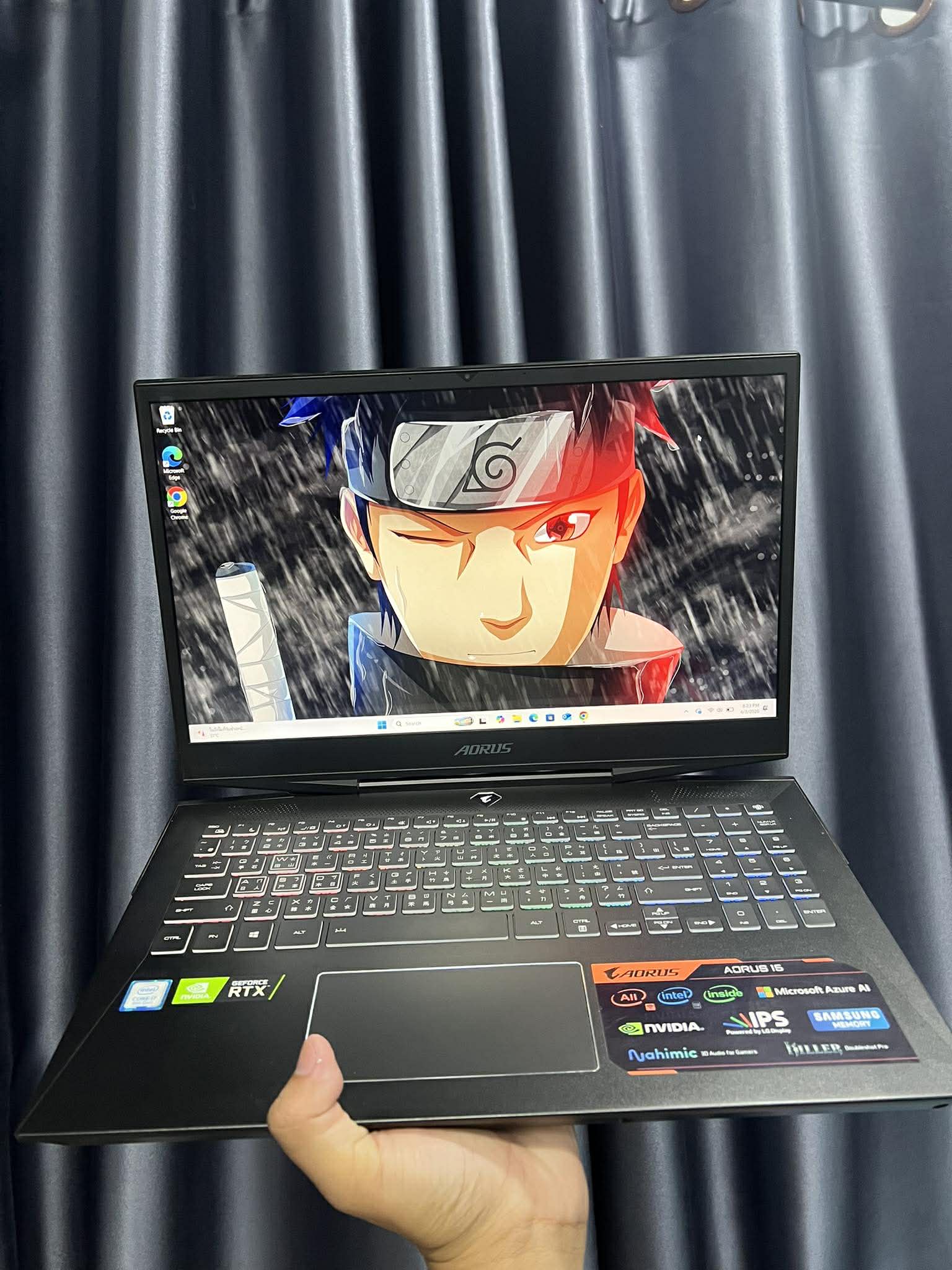 รหัสสินค้า NOECOM88 Gigabyte Aorus 15 มือสองเครื่องนอก I7-8750H/16gb/M.2512gb/RTX2060/จอ144Hz - Image 2