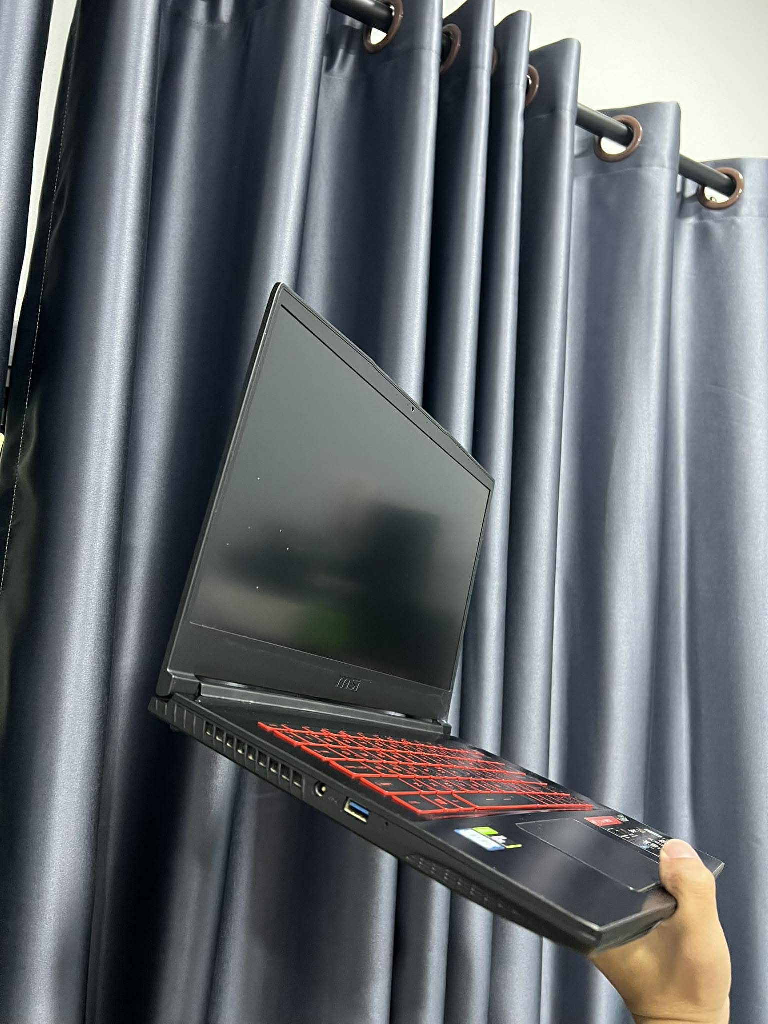 รหัสสินค้า NOECOM82 โน๊ตบุ๊คมือสอง Msi Gaming GF63 I5-9300H/16GB/M.2512GB/GTX1050Ti - Image 4