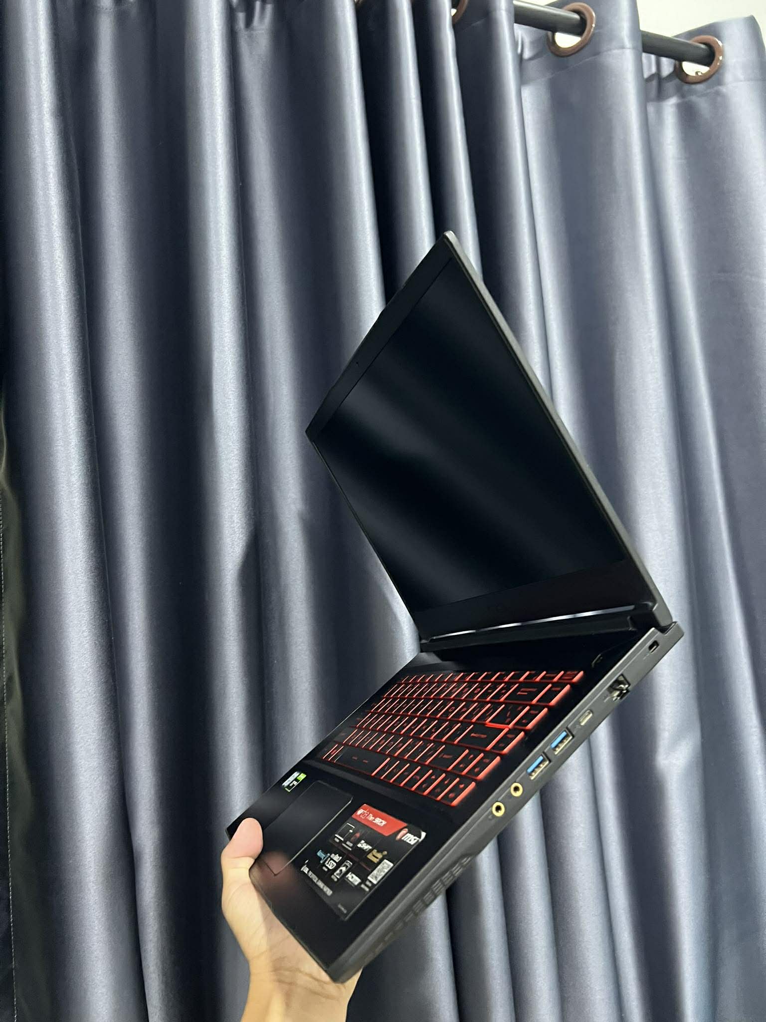 รหัสสินค้า NOECOM82 โน๊ตบุ๊คมือสอง Msi Gaming GF63 I5-9300H/16GB/M.2512GB/GTX1050Ti - Image 3